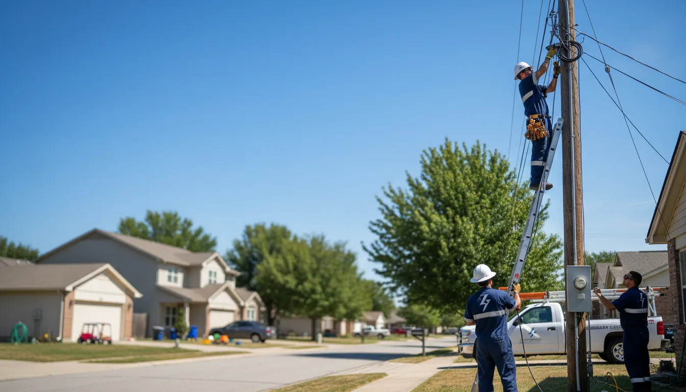 Residential electrician providing installation services in Napier, WV